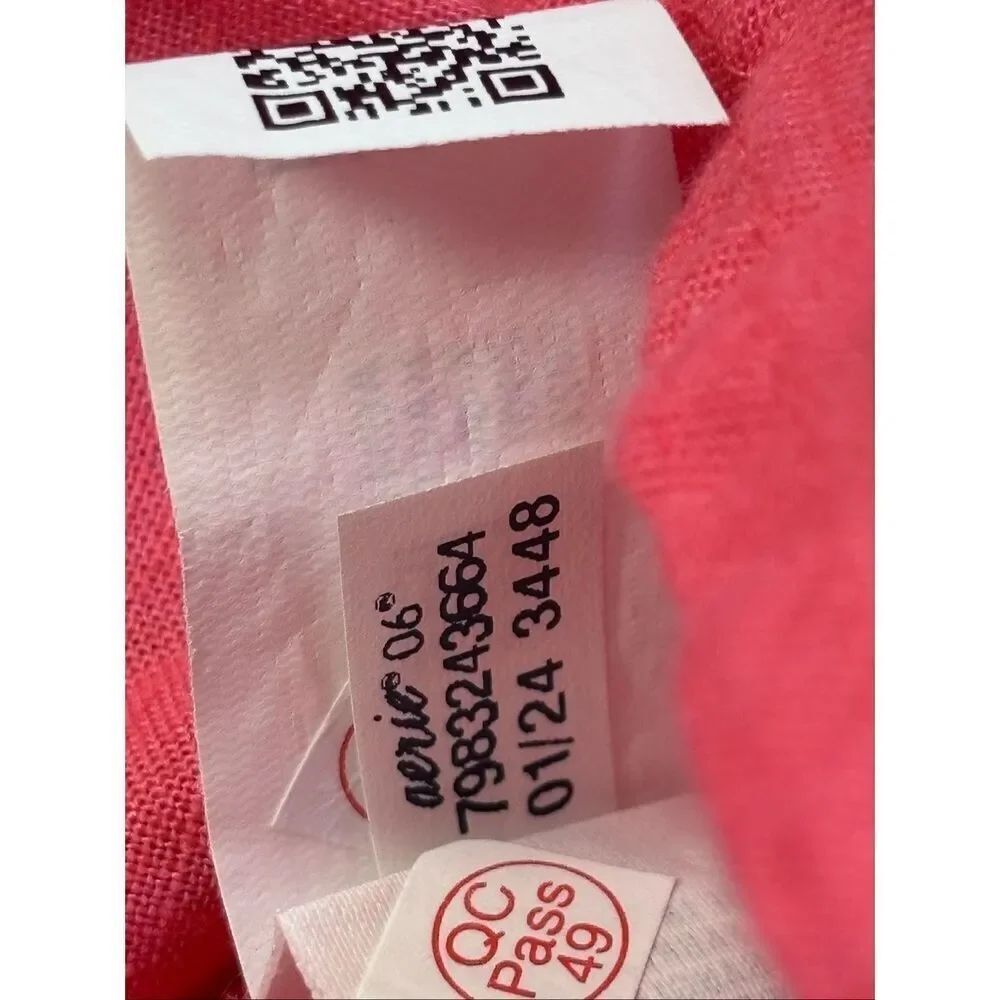 Aerie the linen blend coverup shirt lightweight oversized button down - Picture 9 of 12